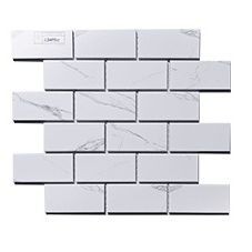 Taisnstūra mozaīkas flīzes Backsplash